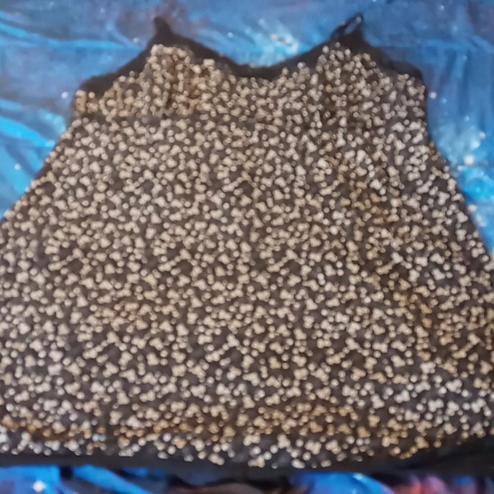 Apt. 9 Black and White Polka Dot Chemise Slip
